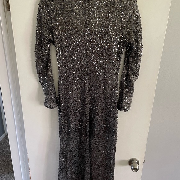 Sequined Net Dress - Picture 5 of 8